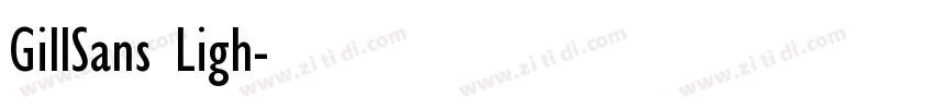 GillSans Ligh字体转换